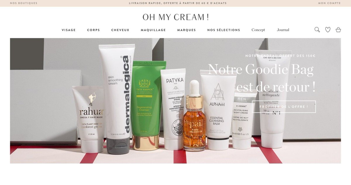 beautifulstores's tweet photo. Today on @BeautifulStores → Oh My Cream https://t.co/R0VNUKfBwT

#beautifulstores #webdesign #ecommerce https://t.co/YRZgspifeY
