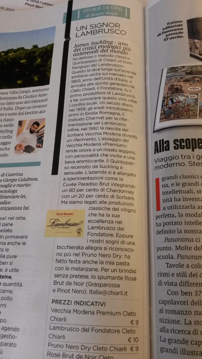 Quintopasso's tweet image. Si parla di noi sul numero di #Panorama ora in edicola! Grazie @BrunoVespa! #Quintopasso #MetodoClassico