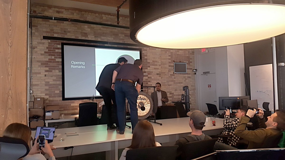 bioconnect's tweet photo. Successfull All Hands meeting with the BioConnect team last night celebrating new faces, new ideas and new achievements. Big accomplishments means it's time to bring out our gong! #teamworkmakesthedreamwork #LifeatBioConnect #BeYou https://t.co/exOoZAjV7o