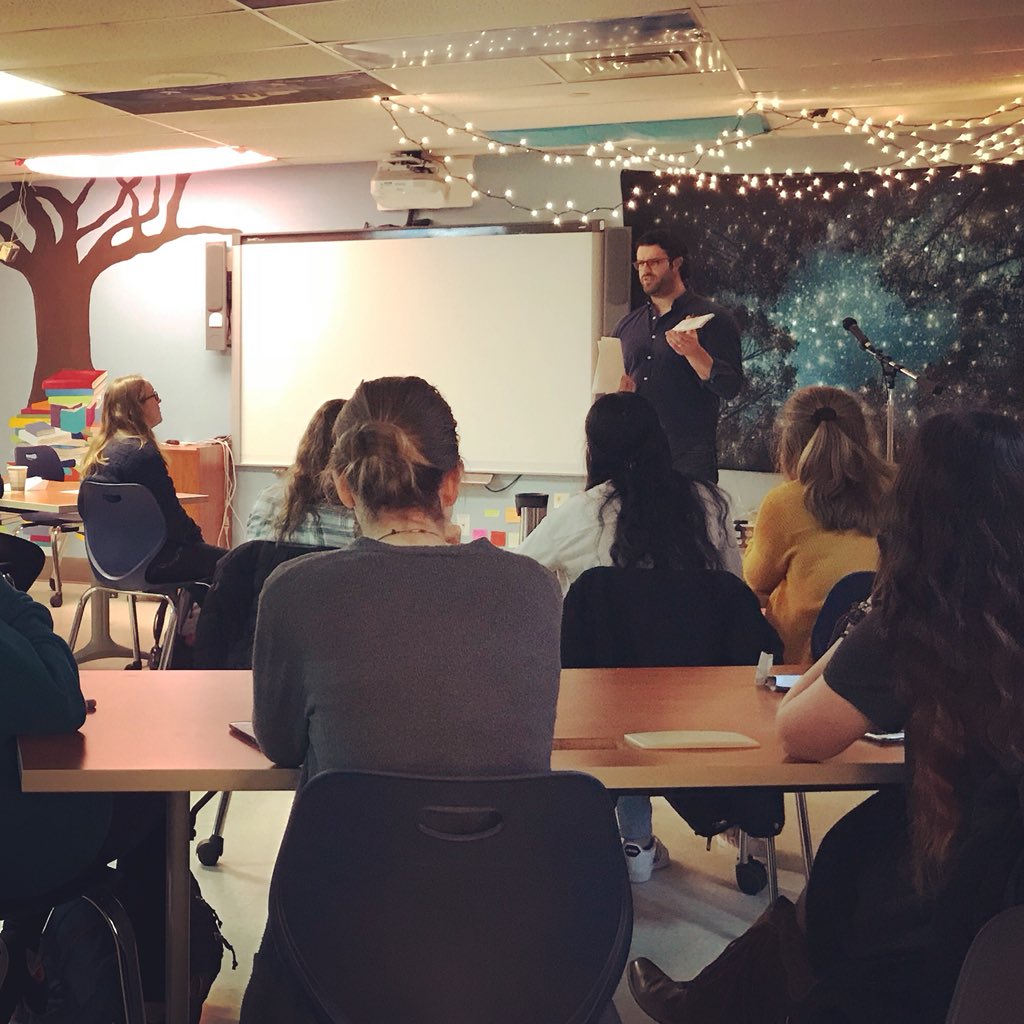 dunntweets's tweet photo. A real live poet! Excited to have Mr. Daulerio from Downingtown West @dasd_dhsw recite his original poetry. #dasdstem @FDWrites #DASDPride https://t.co/CkbtPHs8O7