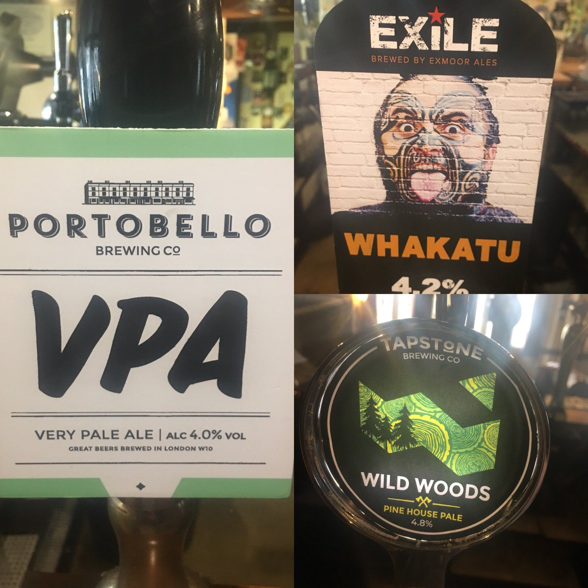 Fresh on for the weekend we have that elusive beery place @TapstoneBrewCo, <a href="/exmoorales/">Exmoor Ales</a> and <a href="/PortobelloBeer/">Portobello Beer</a> all new ones to us