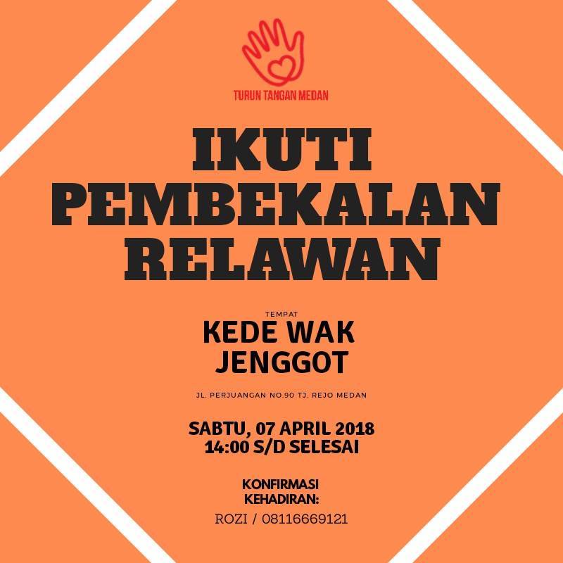 Malam guys! Yuk besok (7 April) ramein MP dan relawan yang baru silahkan datang pembekalan relawan! 😆
See you tomorrow
