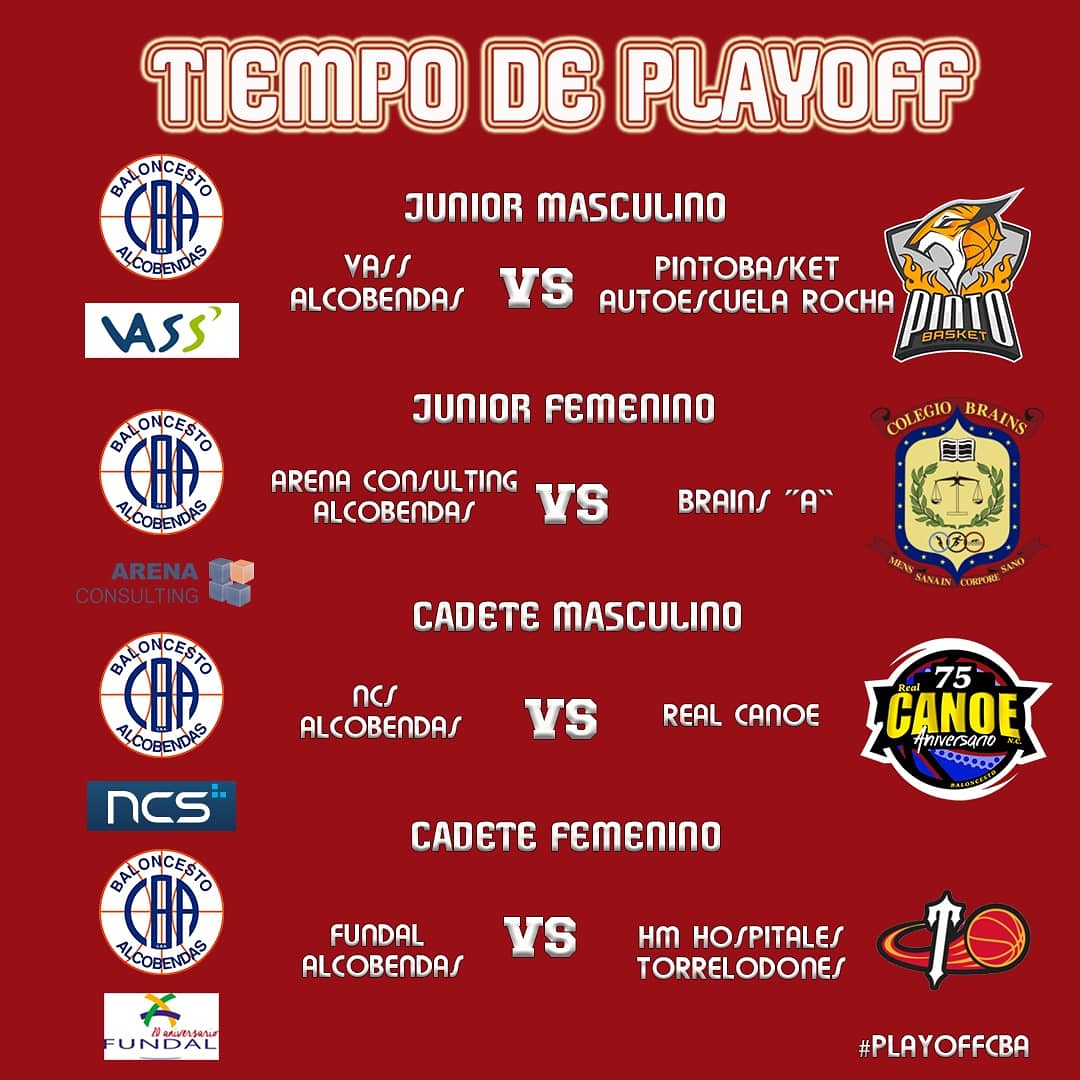 cbalcobendas's tweet photo. ¡BUENAS TARDES #FamiliaCBA! Hoy empieza lo bonito para la #CanteraCBA porque... Llega el TIEMPO DE PLAYOFF. Emociones al rojo vivo y la piel de gallina, la hora de los valientes. ¡VAMOS A POR LOS #PLAYOFFCBA! https://t.co/ehNkmam1lt
