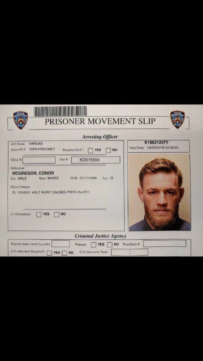 motivatedbj's tweet image. Mugshot #freeconor