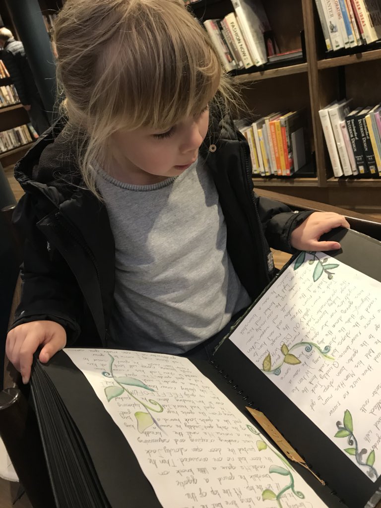 Visited <a href="/StoryhouseLive/">Storyhouse</a> to see Twisted Tales here’s Alice finding and reading us her take on ‘Jack and the Beanstalk’. Well done to all <a href="/BoughtonHeath/">Boughton Heath Academy</a> #twistedtales