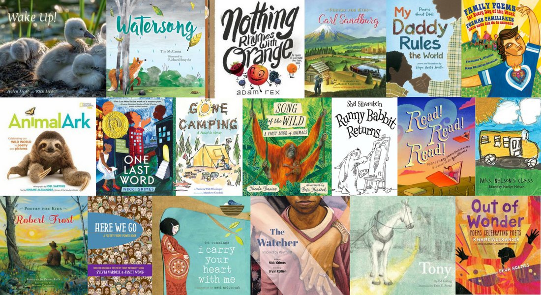 ncte's tweet photo. Looking for some poetry book recommendations? The NCTE Award for Excellence in Children’s Poetry Committee has you covered. https://t.co/TyvGN9rUSp #NationalPoetryMonth https://t.co/Hd4AfWRwvN
