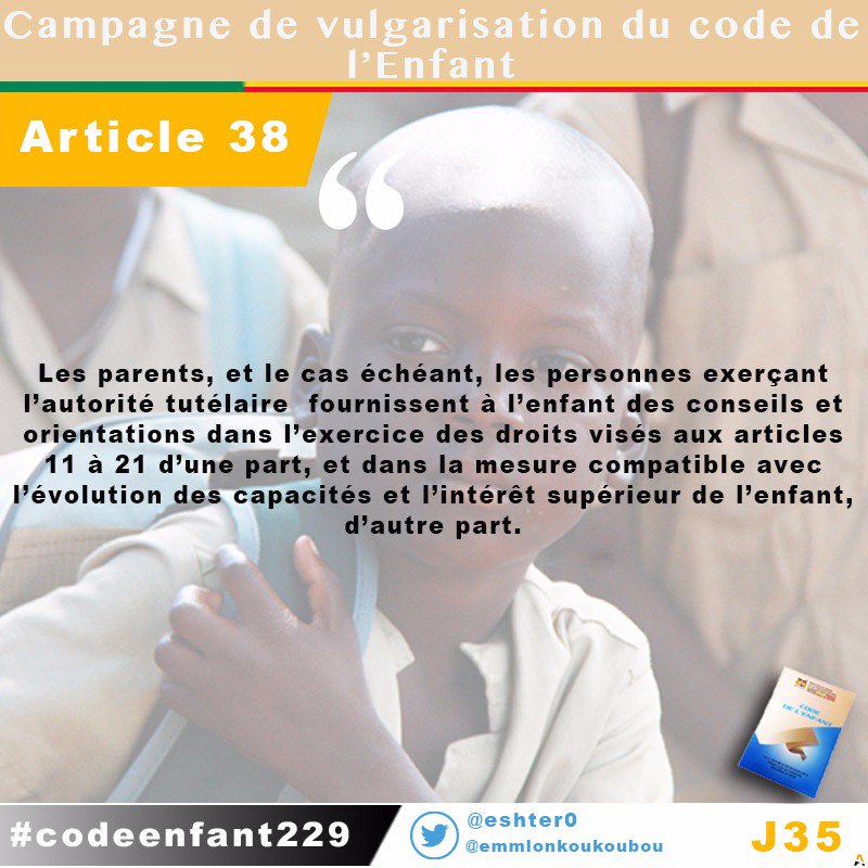 eshter0's tweet photo. Jour 35: A la découverte du code de l'enfant
https://t.co/d7ef5Y9A4t
#Codeenfant229
#Yalidakar
#Civicleadership
@AsnitouBOUBA @AtmanBOUBA @pkumako @UNICEF_Benin @DazUlr @bnito05 @USEmbassyBenin @GracyDi @UN @AwanabiI92 @EmmlonKOUKOUBOU @COLIKOOs @voacitoyennes https://t.co/nof2iOJzJ3