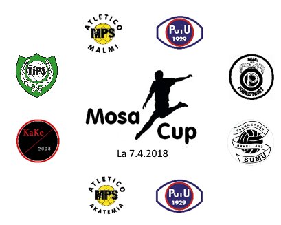 AtleticoMalmi's tweet photo. Huomenna vietetään jälleen koillishelsinkiläistä futisjuhlaa nimeltä #MosaCup! Atletico on tulessa kahdesti, mutta 10,5h aikana pelataan myös kuusi muuta kiinnostavaa derbykamppailua: https://t.co/gCmxeLkSVc

PS. grillissä on kuulemma Wotkinsia!
#Kolmonen #Suomifutis https://t.co/YBkNTxKOac