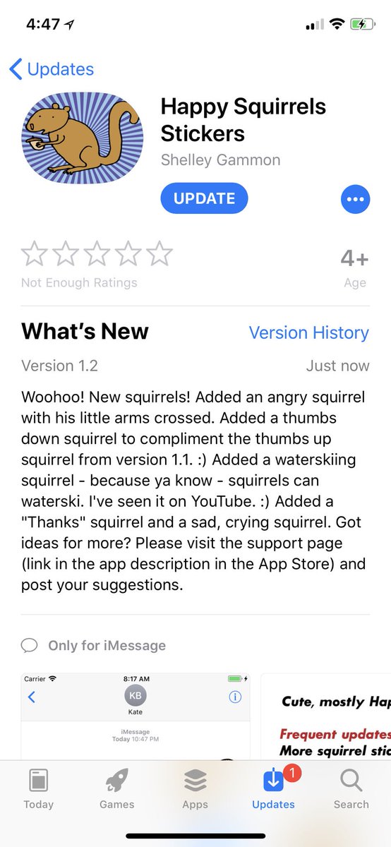 Happy Squirrels Stickers for #iOS in the #AppStore tweet media
