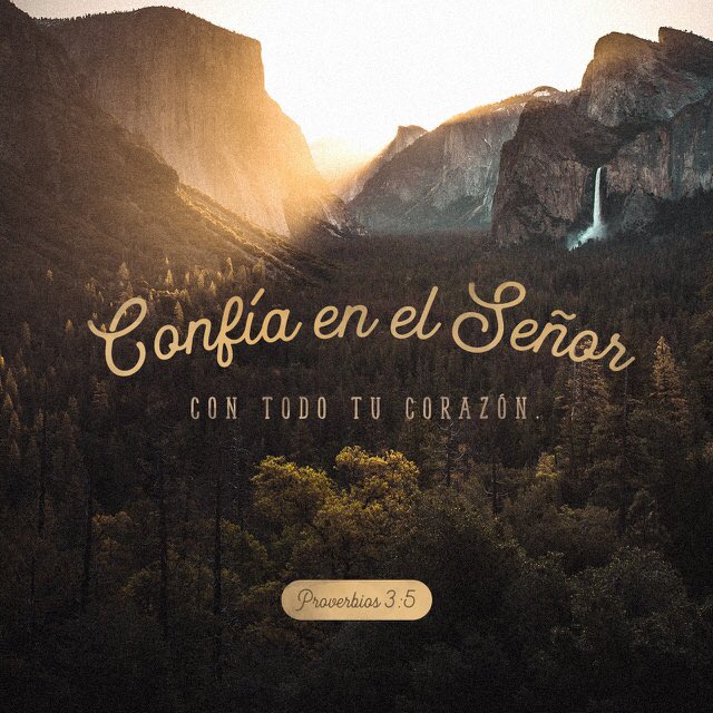 YouVersion_ES's tweet image. 📖 “Confía en el Señor de todo corazón, y no te apoyes en tu propia prudencia. Reconócelo en todos tus caminos, y él enderezará tus sendas.”
Proverbios 3:5-6 RVC bible.com/146/pro.3.5-6.…