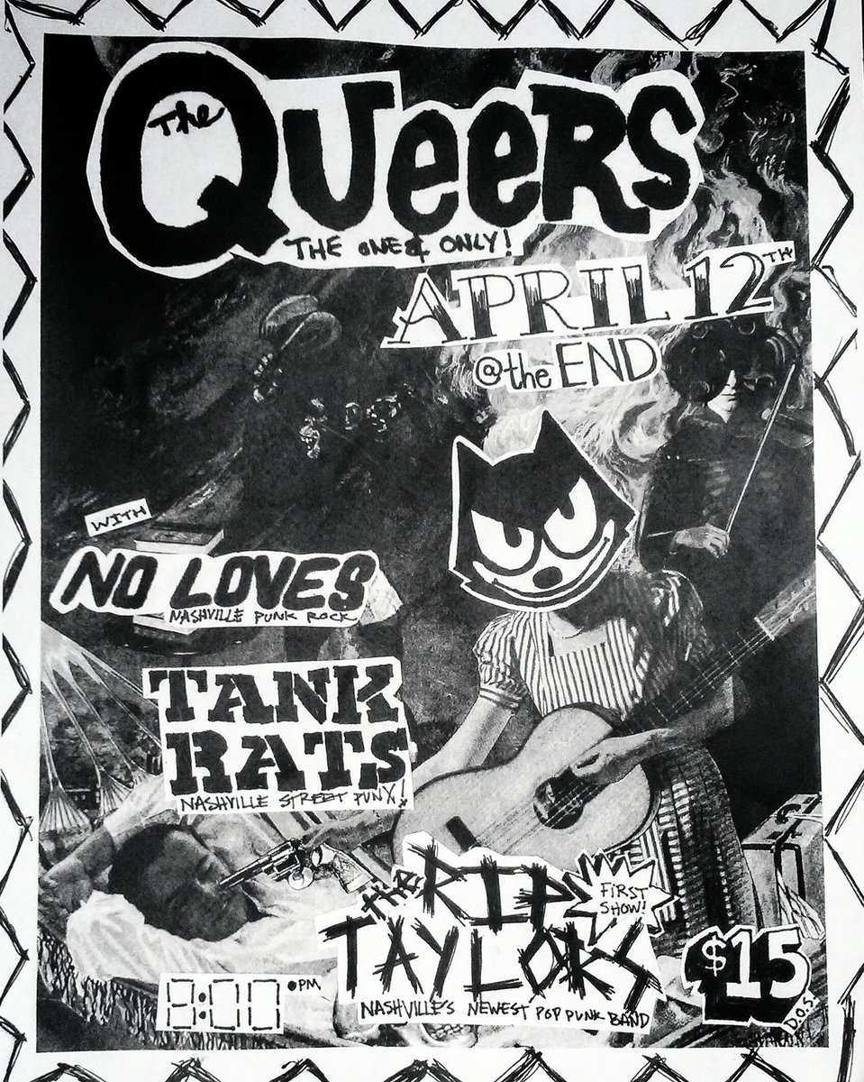 August 12th @endnashville with <a href="/TheQueers/">The Queers</a>! #TheQueers #poppunk #nashville #MusicCity #punx #maskedintruder fans should definitely check us out if you get what I am saying