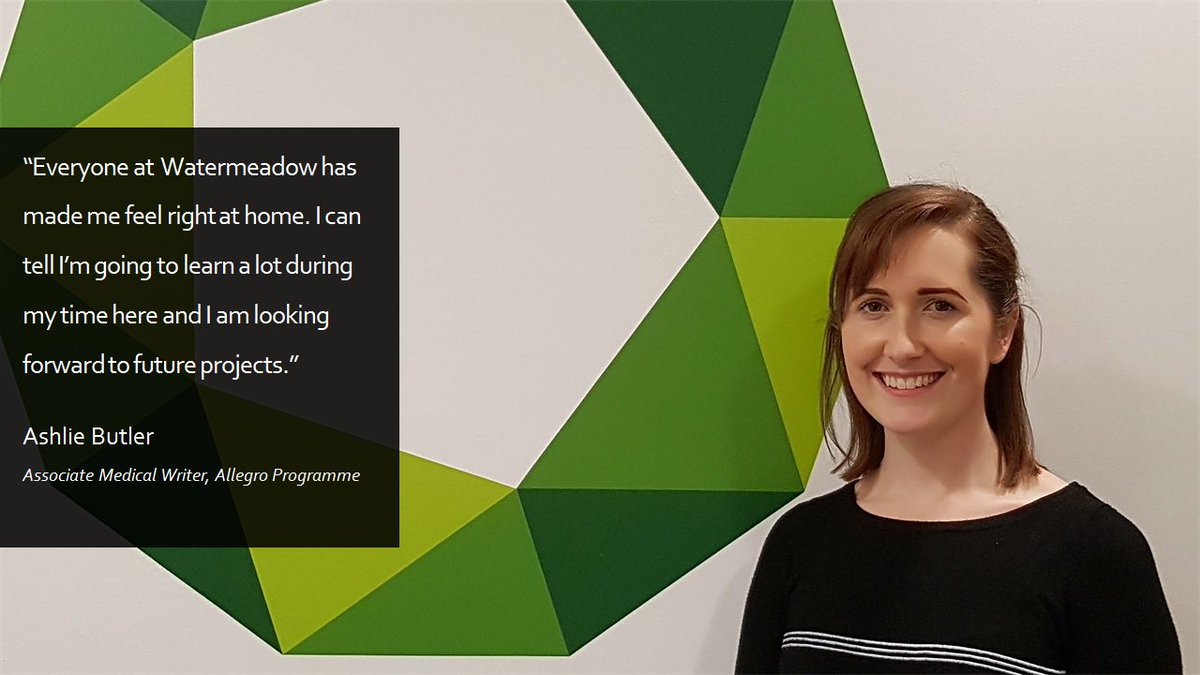 wtrmdw's tweet photo. Today Ashlie shares her thoughts on her first month as an Associate Medical Writer here at Watermeadow, as part of the Allegro training programme. #Medcomms #AllegroProgramme https://t.co/VbYrmjHrIY