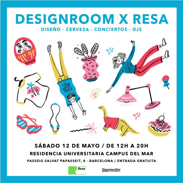 ComunidadResa's tweet photo. ¡Vuelve a Barcelona #DesignRoomXResa! El evento de diseño, música y tendencias más cool del año! Te esperamos el 12 de mayo en Resa Campus del Mar, en la Barceloneta, con los mejores diseñadores, djs, y el live de @MsNiiina! FB Event: https://t.co/PqlyRzPrMd #resamola https://t.co/wq1x8wMnwG