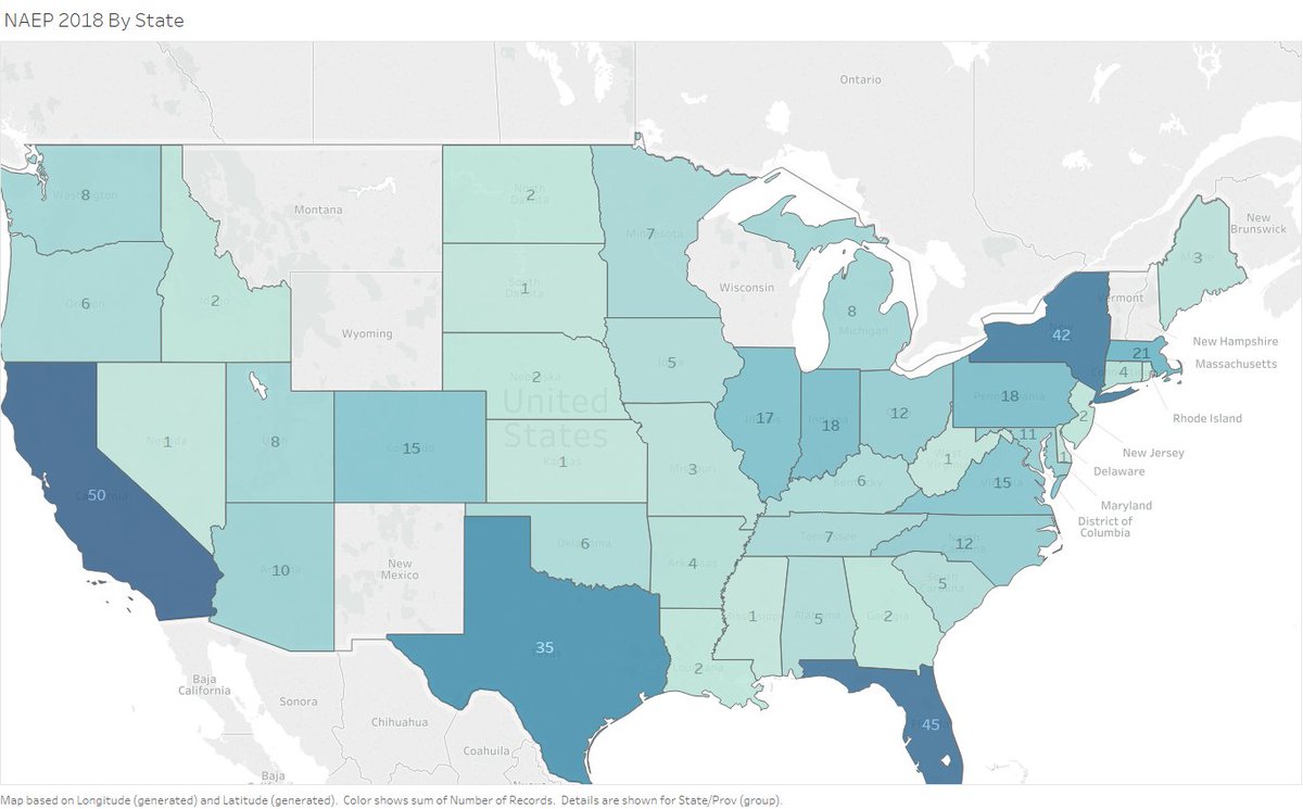 Wishing safe travels to colleagues traveling to Orlando for NAEP 2018!  California leads the charge with 50 attendees this year, followed by Florida with 42. Tip the hat to Alaska for sending 2, and welcome to our intl visitors! #data #naep2018 #Procurement #HigherEducation