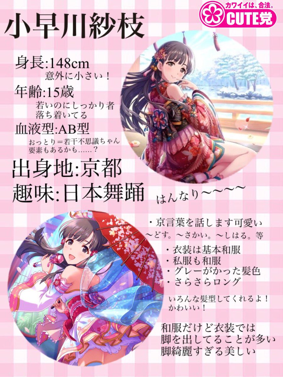 心 ここ 小早川紗枝をよろしくお願いします 第7回シンデレラガール総選挙 小早川紗枝 小早川紗枝はいいぞ