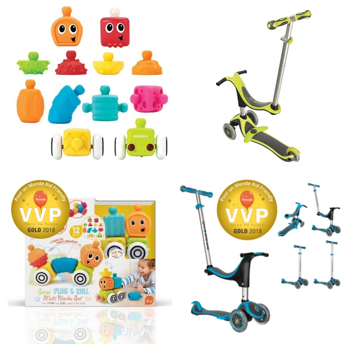 Nos derniers labels #VVPGold #Globber #Infantino testés par nos #influenceurs parentaux #trottinettes #jouets #Puericulture #kids