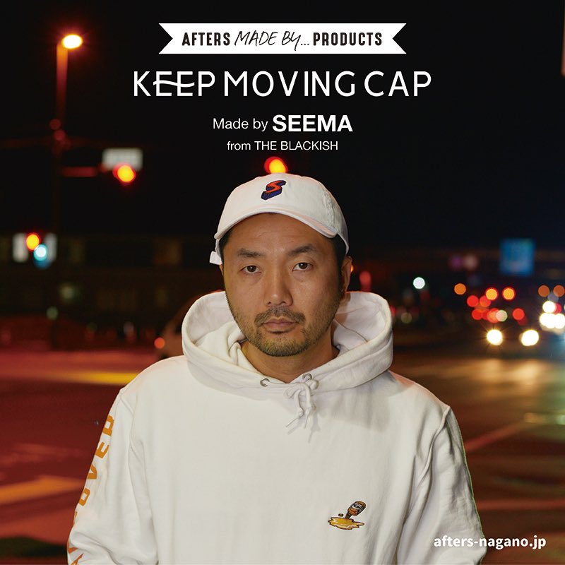 Matsu_Motti's tweet photo. AFTERS MADE BY... PRODUCTS "KEEP MOVING CAP" Made by SEEMA from THE BLACKISH
明日4/7(土)発売開始です！ https://t.co/A9a0ZELLC3