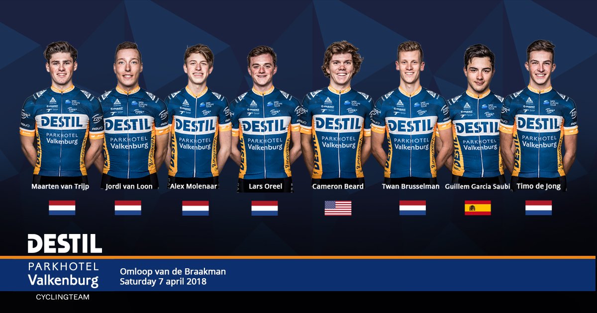 CyclingTalents's tweet photo. Check out our line-up for Omloop van de Braakman! These are the riders who will try to defend the leaders jersey of @MaartenvanTrijp You can follow the race via @Topcom_LIVE 
#PromotingTalents https://t.co/8CVfTANT4r