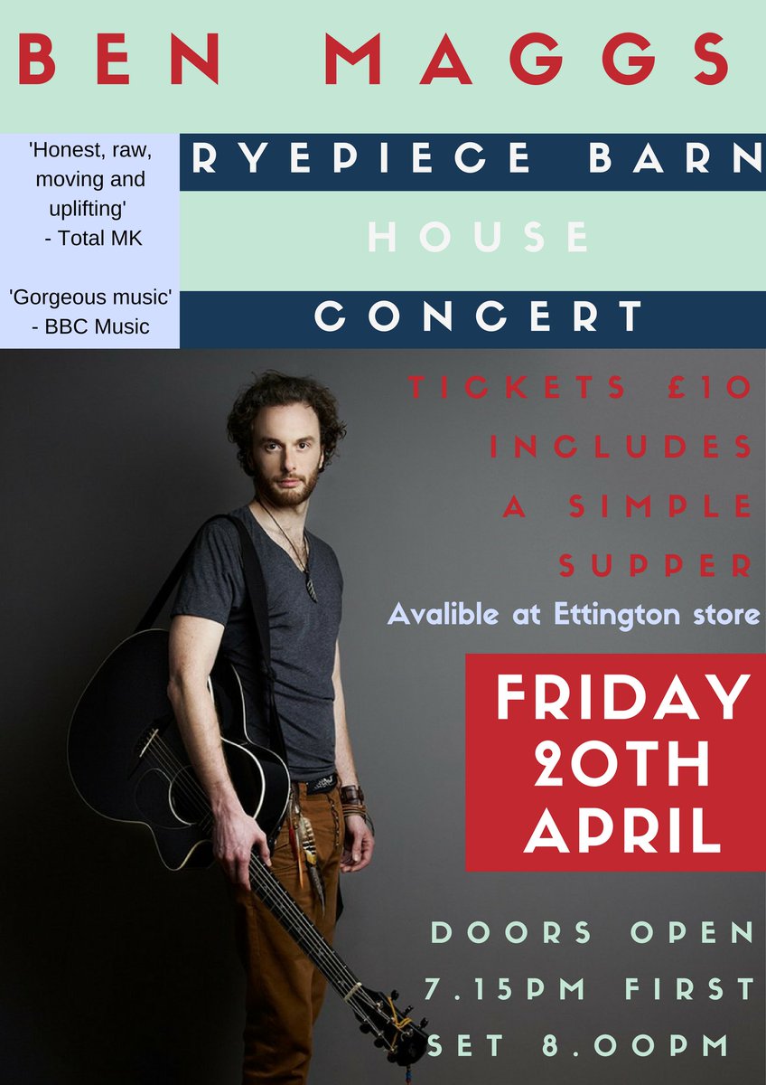 RyepieceBarn's tweet photo. We're so delighted to be welcoming Ben to Ryepiece Barn on 20.04.18. https://t.co/SDTALQ5W34