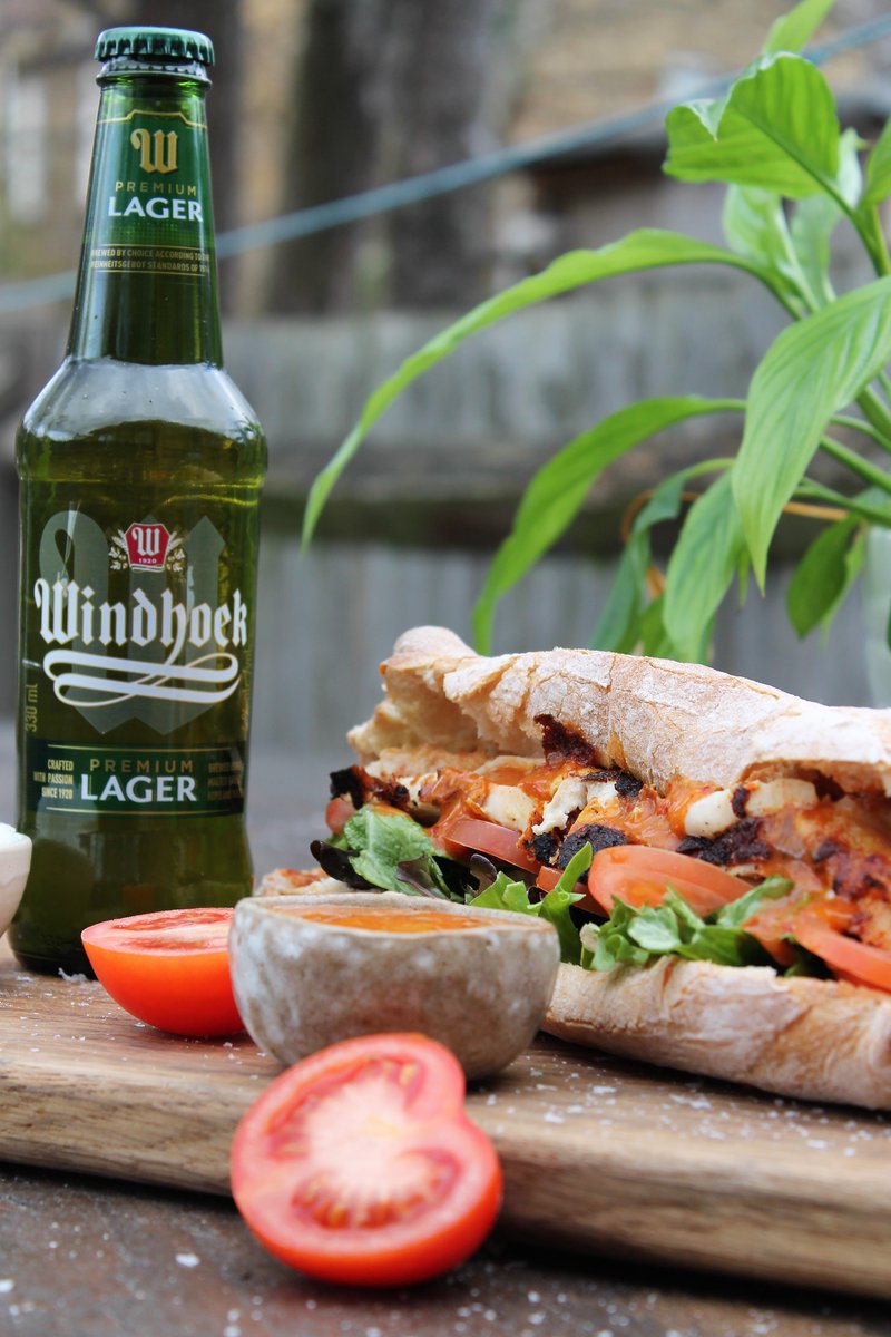 Windhoekbeer_UK's tweet image. Here's a gourmet chicken sandwich matched with a Windhoek Lager - perfect Friday lunch to kick off the weekend in #PureStyle