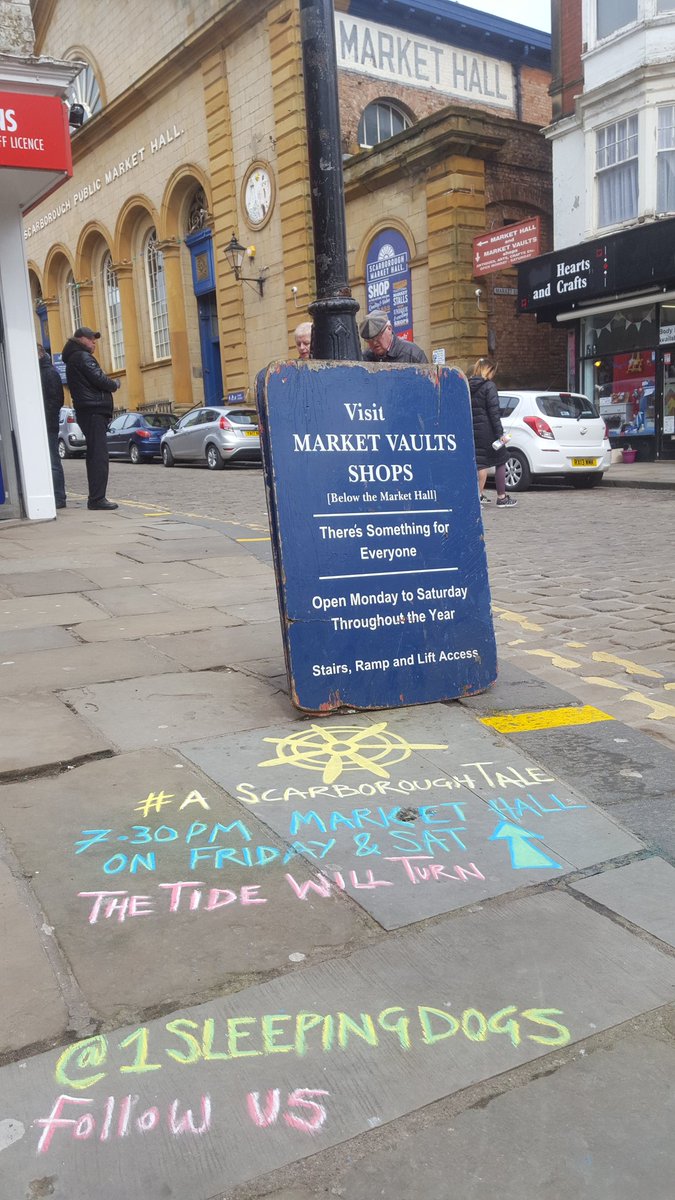 HomebirdHouse's tweet photo. TONIGHT &amp; TOMORROW @1SleepingDogs Production of #ascarboroughtale in the Market Hall &amp; Vaults #thetidewillturn https://t.co/h3lRHabsBw