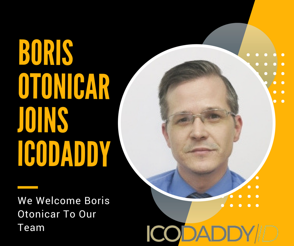 icodaddy's tweet image. Boris Otonicar joins @icodaddy&apos;s Advisors &amp;amp; Experts team. 
#ico #icoadvisor #besticoadvisor #icoinvestment #cryptoadvsior