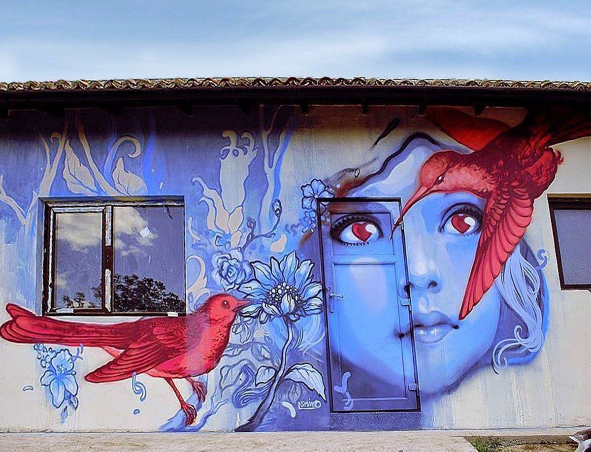 MiladyZen224's tweet photo. #artderue #streetart #Nasimo The look of love https://t.co/lF2wIvUQci