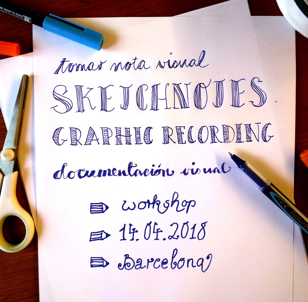 CorneliaBrezing's tweet photo. #taller de #sketchnotes en Barcelona: tomar notas visuales - en reuniones, en charlas, en negociaciones. Comunica mejor, recuerda mejor, activa tu mente y participa. https://t.co/2lui4e1bOE https://t.co/TviS8k2Uf4