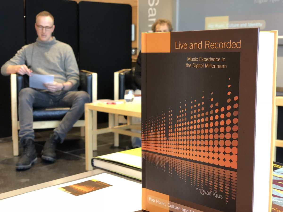 skyogscene's tweet photo. Lansering av Live &amp; Recorded - music experiences in the digital millennium av @Yngvark - som hittil siste resultat av @skyogscene forskningen. Gratulerer! https://t.co/UXgnQsOUvK