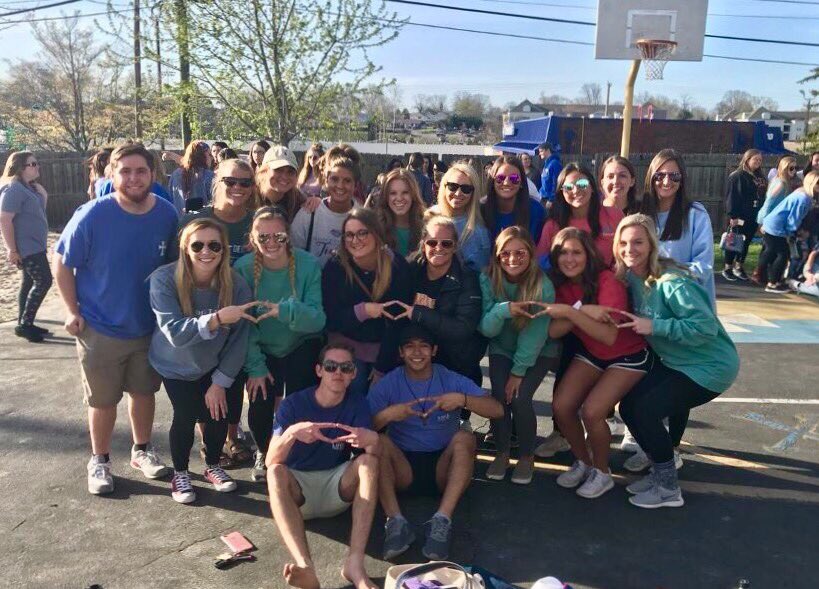 ETSUSigmaChi's tweet photo. Congratulations to @ADPI_ETSU on winning 🏆Derby Days in an extremely close competition!  The real winner this week is @huntsmancancer as we raised over $3,000! #GenerationToEndCancer #ΣΧ https://t.co/CcXWL5w60E