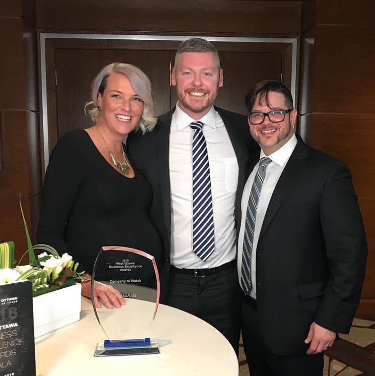 BuildAbleCanada's tweet photo. WOW! Thrilled to have won Company to Watch at the @WestOttawaBoT Business Excellence Awards! Humbled &amp; genuinely grateful to everyone who continues to share in our vision to make Ottawa a more accessible place to live for every age &amp; ability!  Congrats to all finalists!! #WOBEA https://t.co/FVGJrKTxZX