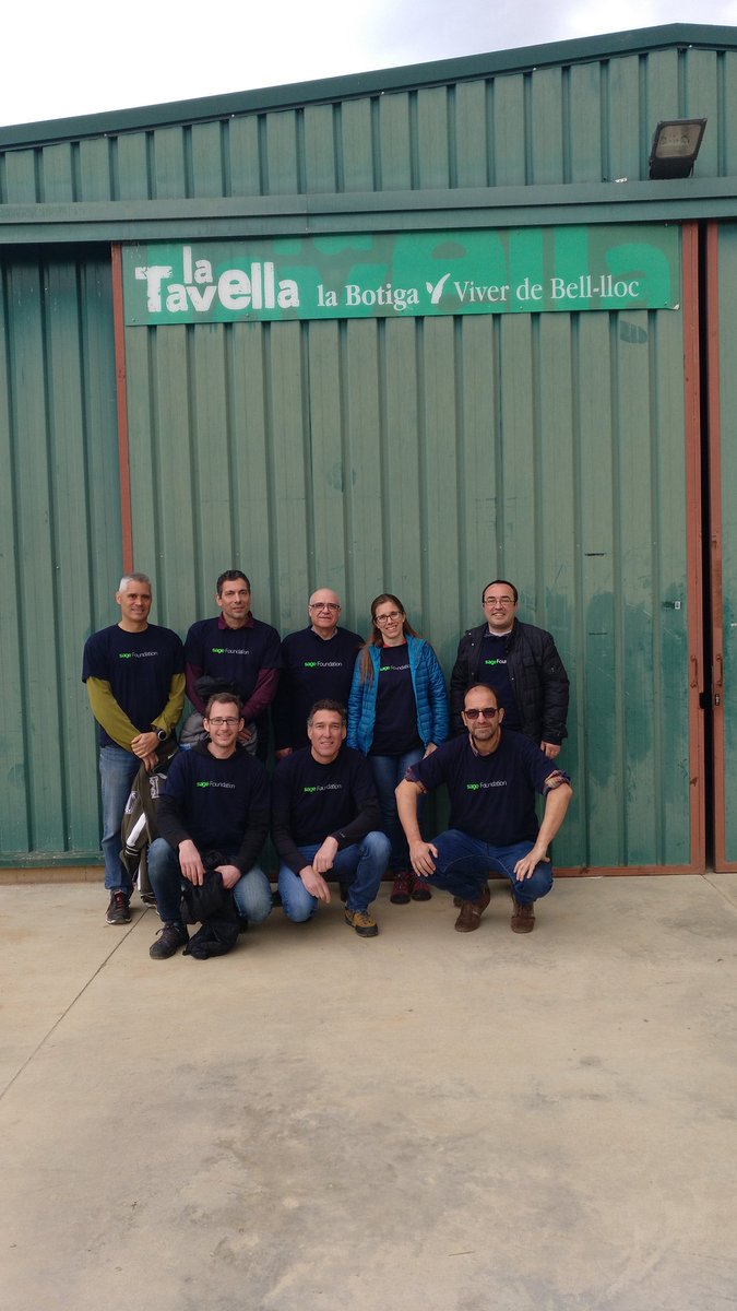 nuryagg's tweet photo. Jornada a @Vivelloc  gràcies #sagefoundation per donar-nos la oportunitat de fer aquest voluntariat. Jornada productiva @tgardenyes @basipg @BarrerasXavier @rubenlopez1310 @javiperdigo77  @RSuades_Sage  @TombaJordi https://t.co/MCgkNg5Jmm