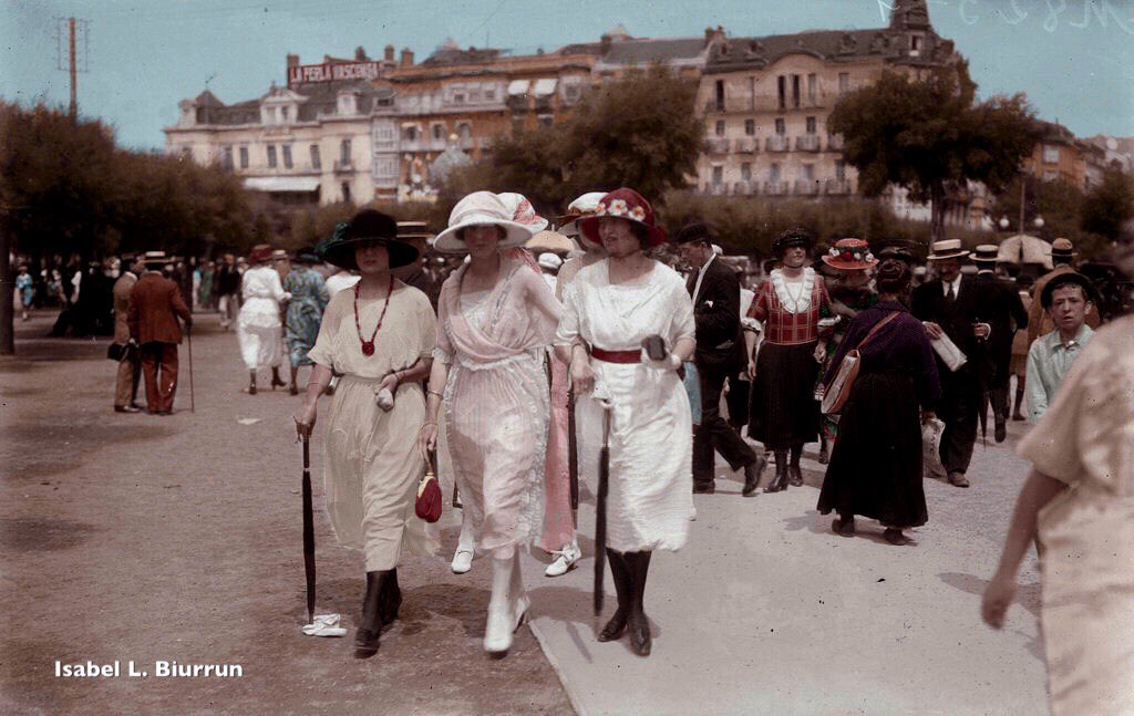 Paseando por Alderdi Eder hace 100 años