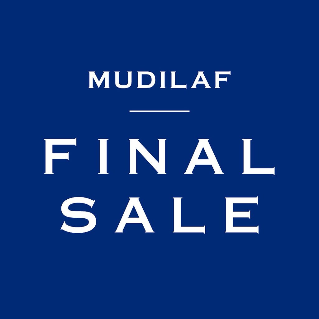 MUDILAF_JP's tweet photo. 【大切なお知らせ】
オンラインショップは4月27日(金）をもってクローズさせて頂きます。
また渋谷109店も4月15日（日）に閉店させて頂きます。 
今までの御愛顧に感謝致しまして、FINAL SALEを開催中です！
店内MAX70％OFF☆さらに2点以上お買上げで10％OFFです！
これまでの応援に感謝致します。 https://t.co/8qc4dFNmnL