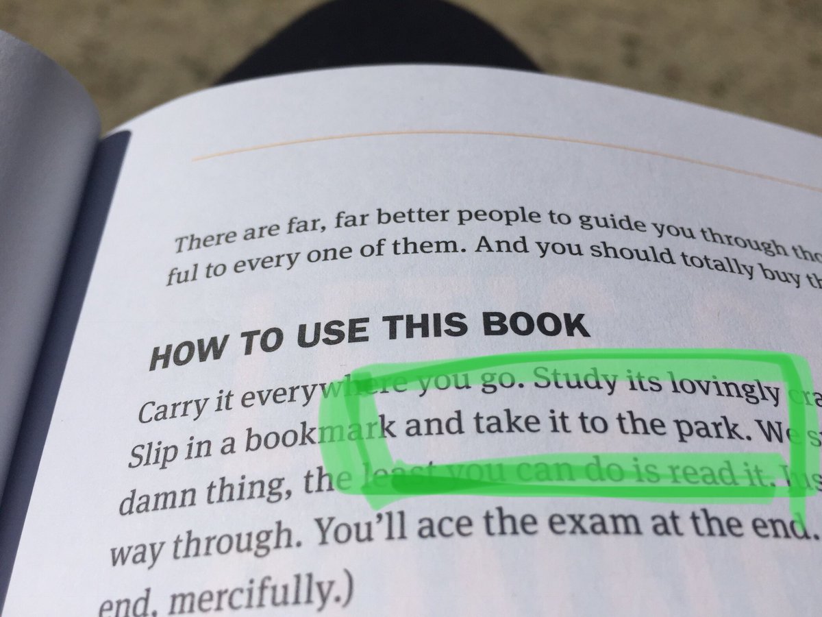 Thanks <a href="/MikeAtherton/">Mike Athertin</a> and <a href="/carriehd/">Carrie Hughes</a> for this practical book! The park is where it is with me. Let the #masterthesis game begin! <a href="/ContentGraz/">Content Graz</a> #springishere #definetly #parklife #cos16