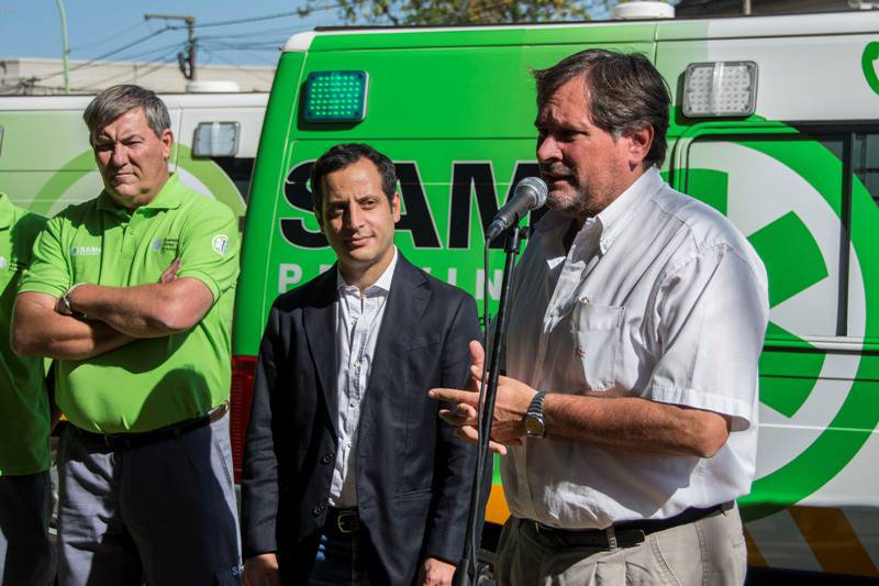 SaludBAP's tweet photo. 🚑 Pusimos en marcha el @sameprovincia en #Suipacha. Ya son 47 los  distritos que el gobierno de @mariuvidal dotó de los recursos y la capacitación necesarios para incorporarlos a este sistema modelo en la atención de las emergencias. 👍 Leer más: https://t.co/UsW6CIHHiw https://t.co/hmxsADKw6N