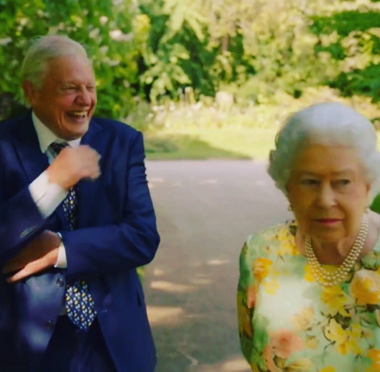 chrisshipitv's tweet image. First look at the unique chat between The Queen &amp;amp; Sir David Attenborough which will air on @ITV on 16 April about @QueensCanopy.
WATCH a preview of #QueensGreenPlanet here: youtube.com/watch?v=noX0NI…