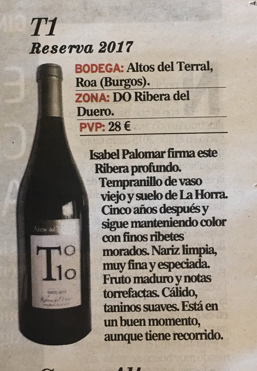 JavierPerezARGI's tweet photo. Como todos los viernes selecciono los tres vinos de la semana en mis #CataJPA en @LaPosadaElMundo de @DiarioCyLMundo https://t.co/VEk7iItORZ