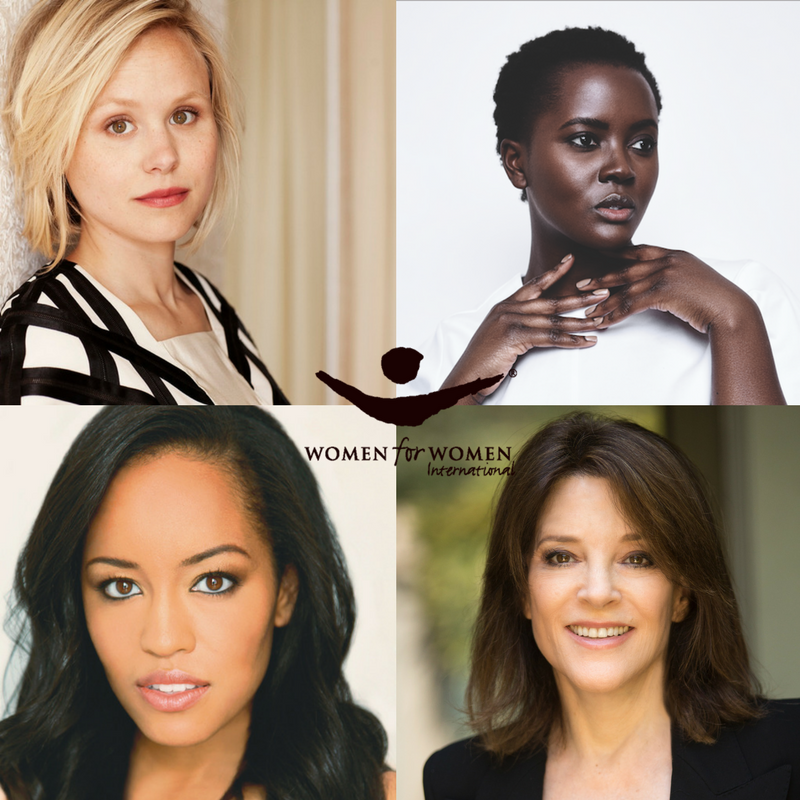 WomenforWomen's tweet photo. We are honored to have @dawnlyen, @PhilomenaKwao, Alison Pill, &amp; @marwilliamson join us as Ambassadors today! Learn more about these amazing women &amp; our work on our website: https://t.co/wXvGQT0gYX https://t.co/GUAKZQtSdx