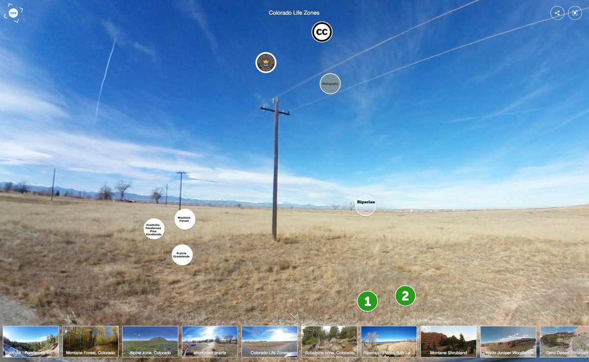 ThingLink_EDU's tweet photo. 360/VR Tour of Colorado Life Zones using ThingLink by  @mdeckstein https://t.co/e1CVSXEJJl Impressive project with gr8 insights &amp; amazing 360 images! #ARVRinEDU #thinglink360 https://t.co/xSkToFnQDt