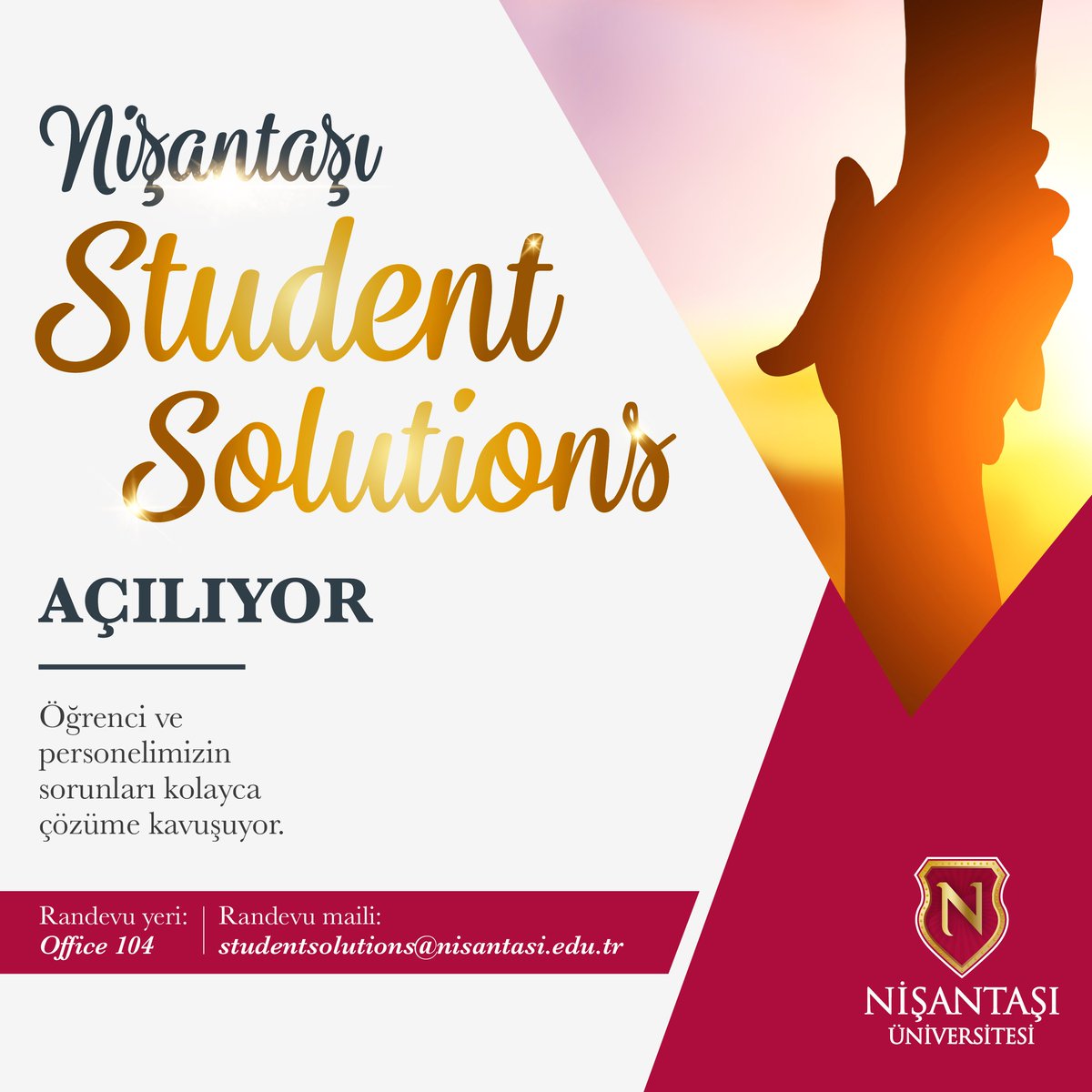 NisantasiEdu's tweet image. Nişantaşı Student Solutions açıldı! Sorunlarınızı uzman terapist desteğiyle kolayca çözüme kavuşturun. #StudentSolutions #YeniKampüsYeniSen