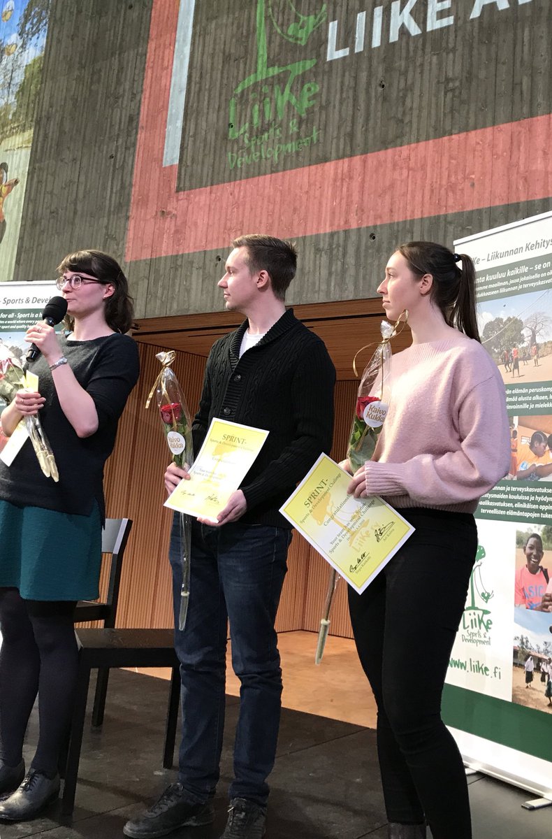 RiikkaRantakari's tweet photo. Great ideas from all #sprintchallenge teams! The winner is Moja, an online community for female PE teachers in developing countries. Congratulations! #IDSP2018 #sport2030 @LiiKeFinland @Helsinkithinkco https://t.co/q0dcdj6WqI