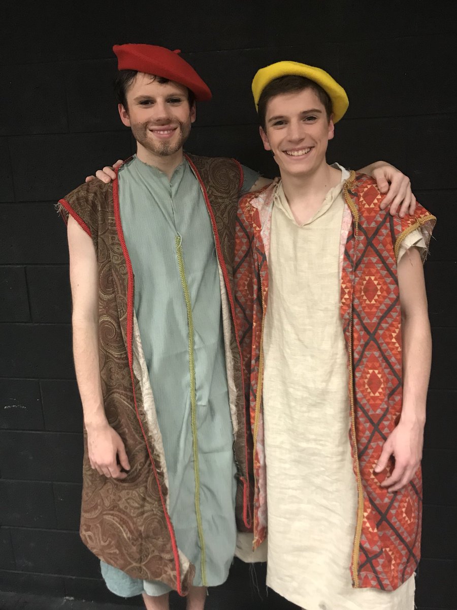 If you have seen Jacob’s dozen sons in our show, you might notice that some look alike.  It’s not just great casting...we actually have brothers cast as brothers!!!  Come see Alex and Andrew Pharo and Alex and Ethan Walbom this weekend in #jcjoseph