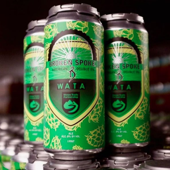 Is it too early to talk about beer? Introducing Broken Spoke, brewed with love by our friends at The Alchemist to benefit WATA and <a href="/stowetrails/">Stowe Trails Partnership</a>. Funds raised will advance plans of connecting mountain bike trails in Waterbury to Stowe goo.gl/azcyx6 #craftbeer #VT