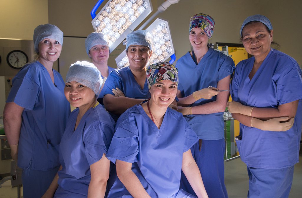 DrFBE's tweet photo. @susieQP8 @maraantonoff @RASACS @NewYorker @malikafavre @WomenSurgeons @womeninsurgery Here are pictures of our all female cardiac theatre team including nurses, perfusionist, anaesthetist and surgeons - not that uncommon in Swansea, Wales, UK #NYerORCoverChallenge @WomenInThoracic  @RCSnews #IAmASurgeonAnd proud of my team https://t.co/Qq90HVzbTK