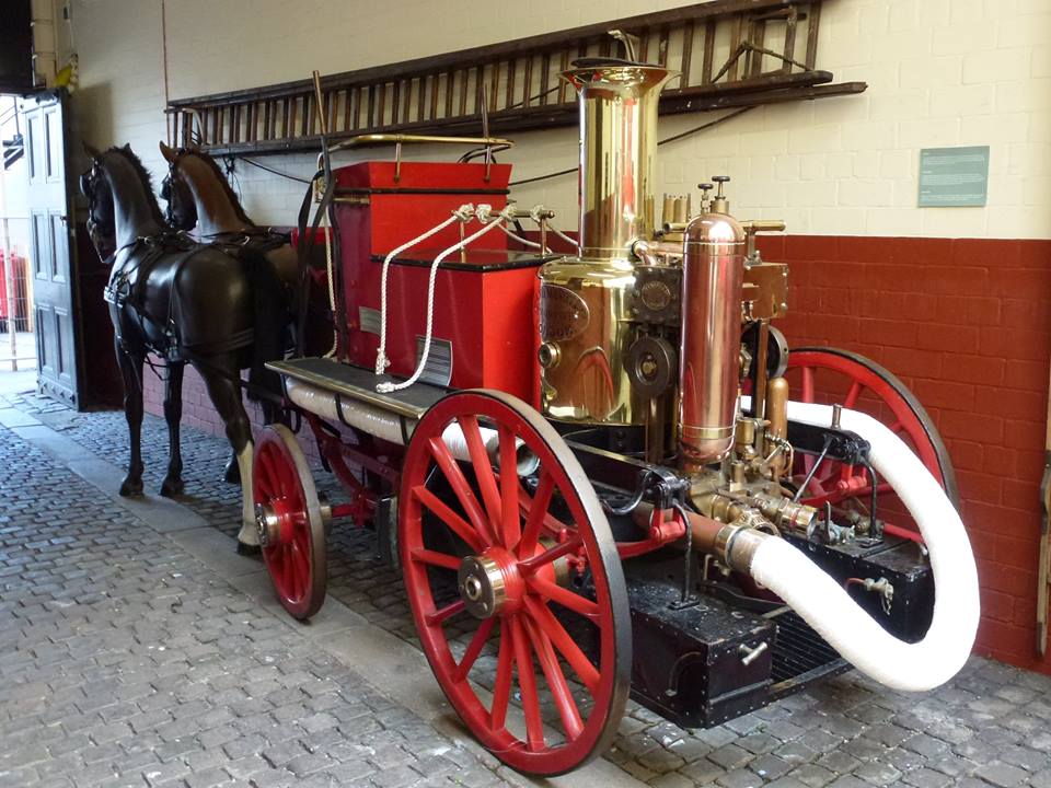 SFRHTtweet's tweet photo. Head along to Greenock this Sunday and visit the SFRHT Museum - it's open from 
1200-1600 you will get to see  Wallace The Fire Dog and fire arifacts from throughout the ages like the Shand Mason Steam Fire pump in the picture #letsMakeWallaceFamous @scotfire_glasgo @fire_scot 🚒 https://t.co/wfkHWKWlr1