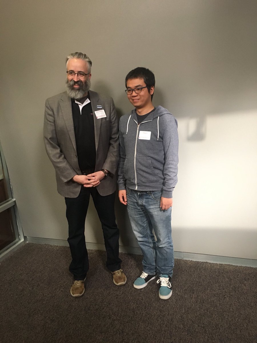 osc's tweet photo. Our #FlashTalk winner was Lifeng Jin while Jorge Torres was our runner-up. @OhioState @osuresearch #hpcresearch https://t.co/VsAZSXMCVK