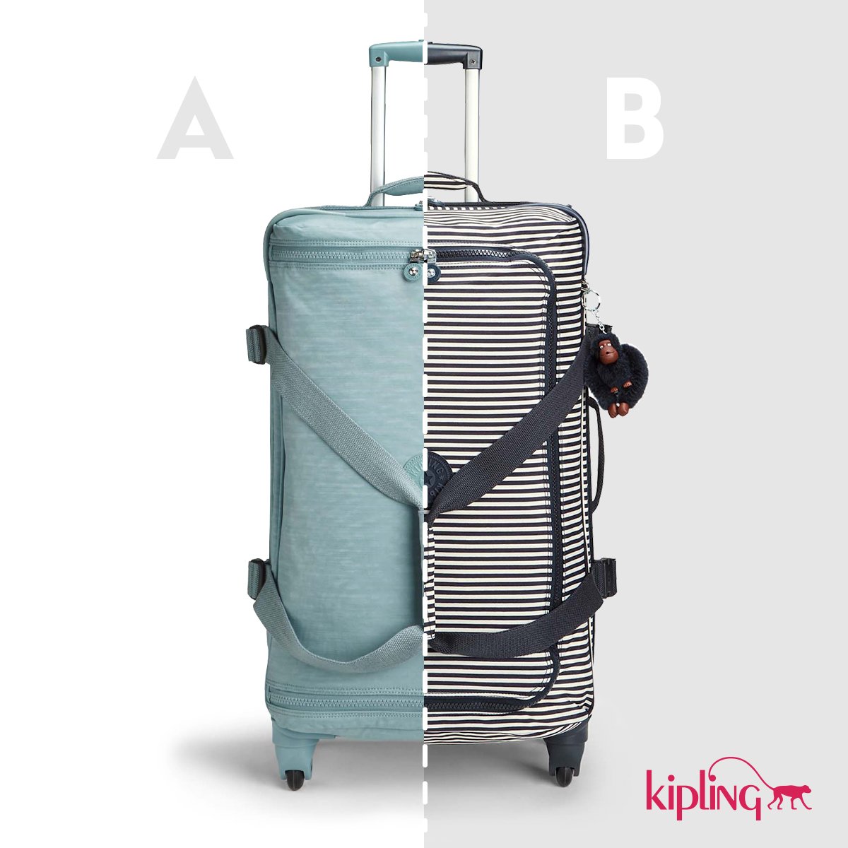 KiplingGlobal's tweet photo. If you wish to travel far and fast, travel light. Pastel or stripes, which mood are you in? #Kiplingtravel https://t.co/xvnObFkut1 https://t.co/KZojn67rVL