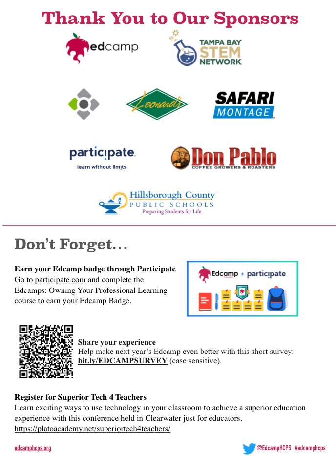 EdCampHCPS's tweet photo. Read all about it! Here’s everything you need to know for #edcamphcps tomorrow https://t.co/yS9xVzy6ks #hcpsteach Still need to sign up?➡️ https://t.co/8CzJoGzp8l https://t.co/fqRZe5TlJV