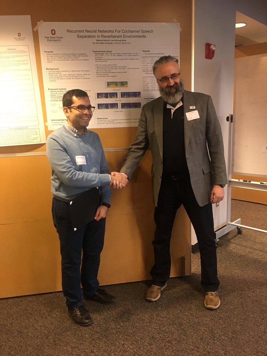 osc's tweet photo. Our #Poster winner was @cwru’s Adriaan Riet while @OhioState’s Masood Delfarah and Rosario Distefano tied for runner-up. #SUG #hpcresearch https://t.co/fdTAqEOYNj
